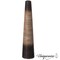 Tall Handcrafted Brown Ceramic Floor Vase - Waterproof Cylinder-Shaped Freestanding Vase, Ideal for Tall Floral Arrangements and as a Standalone Piece
